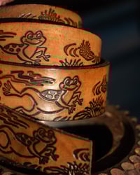 Image 2 of Original Tom Fugle Froggy Leather Belt