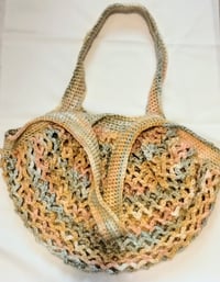 Image 4 of Sunburst Harvest Chunky Market Tote – Bold, Handmade Texture in Every Stitch