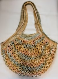 Image 2 of Sunburst Harvest Chunky Market Tote – Bold, Handmade Texture in Every Stitch
