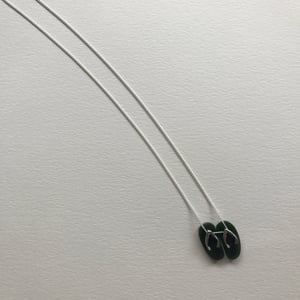 Image of Jade Slippahs - Dark Green Nephrite Jade