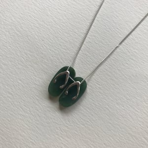 Image of Jade Slippahs - Green Nephrite Jade (A)