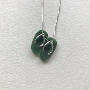 Image of Jade Slippahs - Green Nephrite Jade (B)