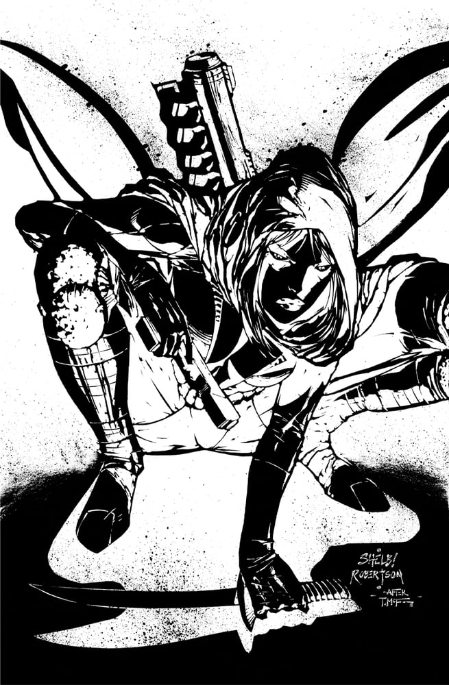 Image of RAGETALITY RED WINTER #2 NEGATIVE FOIL Spidey 1 HOMAGE COVER
