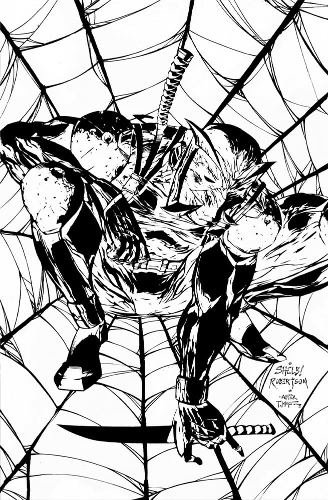 Image of RAGETALITY RED WINTER #1 NEGATIVE FOIL Spidey 1 HOMAGE COVER