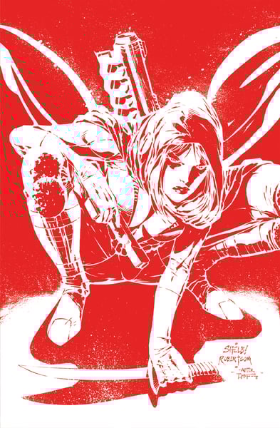 Image of RAGETALITY RED WINTER #2 ALL RED Spidey 1 HOMAGE COVER