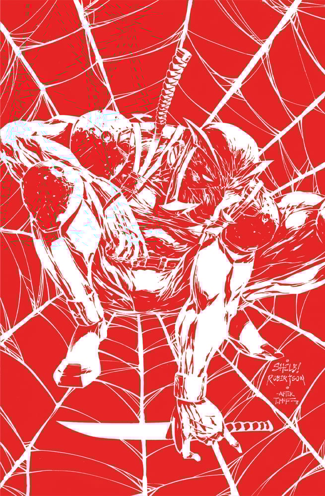 Image of RAGETALITY RED WINTER #1 ALL RED Spidey 1 HOMAGE COVER