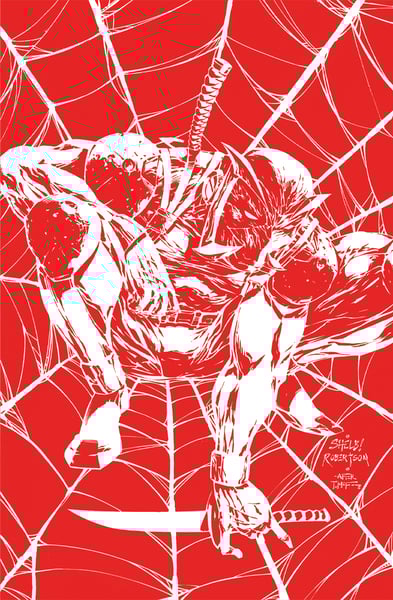 Image of RAGETALITY RED WINTER #1 ALL RED Spidey 1 HOMAGE COVER