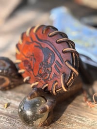 Image 4 of Original Tom Fugle "Lovers" Leather Belt Buckle