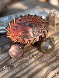 Image 2 of Original Tom Fugle "Lovers" Leather Belt Buckle