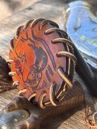 Image 7 of Original Tom Fugle "Lovers" Leather Belt Buckle