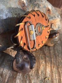 Image 2 of Original Tom Fugle Good Times Leather Belt Buckle
