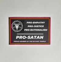 Image 1 of Pro-Satan Official The Satanic Temple Die Cut Matte Vinyl Sticker