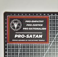 Image 2 of Pro-Satan Official The Satanic Temple Die Cut Matte Vinyl Sticker