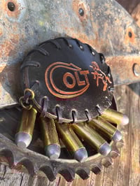 Image 2 of Original Tom Fugle Colt Leather Belt Buckle