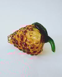 Image 2 of Vintage Golden Glass Grapes