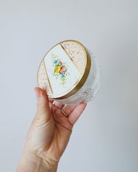 Image 2 of Vintage Floral Powder Jar