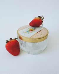 Image 4 of Vintage Floral Powder Jar