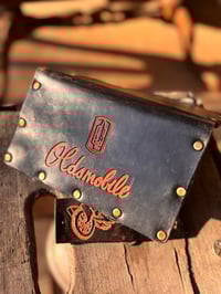 Image 1 of Original Tom Fugle Oldsmobile Leather Long Trucker Billfold