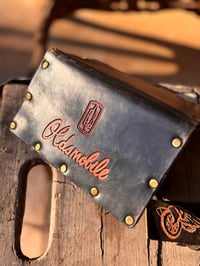 Image 3 of Original Tom Fugle Oldsmobile Leather Long Trucker Billfold
