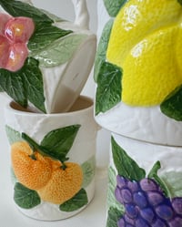 Image 3 of 1980's Porcelain Fruit Mugs (set of 4)
