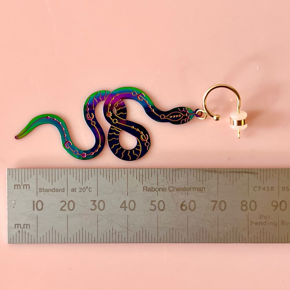 Image of Large Rainbow Snake Half Hoops