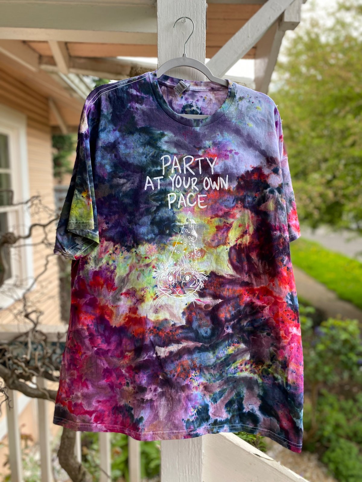 Image of 2XL Party At Your Own Pace Tie Dye Shirt 6