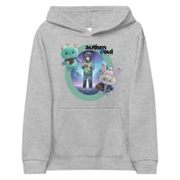 Image 1 of Kids fleece hoodie plushie and anime autism soul