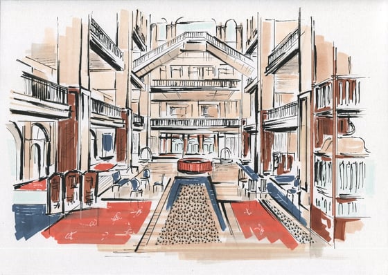 Image of Gran Hotel Budapest. Wes Anderson.