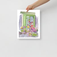 Image 1 of Au Nom De La Rose Watercolour Poster Print