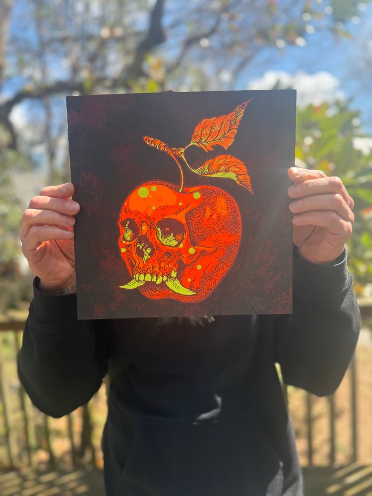 Apple Skull mini print | johndyerbaizley