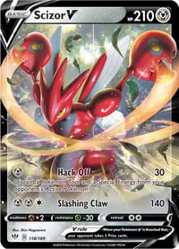 Scizor V - SWSH03: Darkness Ablaze - Near Mint