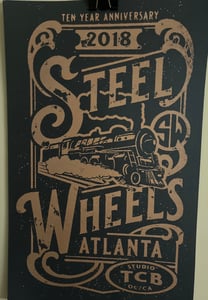 Image of Steel Wheels 10 year Anniversary poster