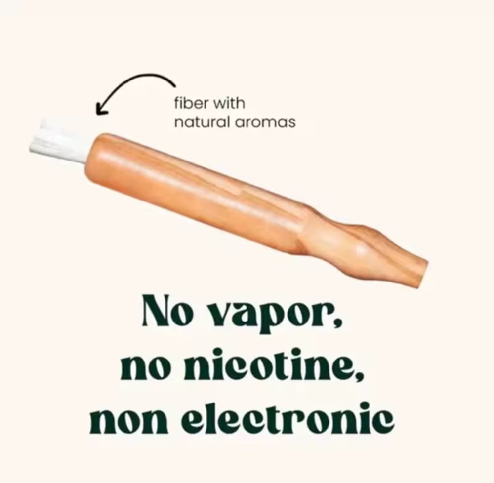 Image of Wood Stop Smoking Inhaler with natural aromas