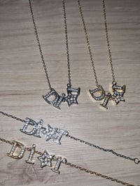 Image 1 of Dior bling necklace and bracelet 