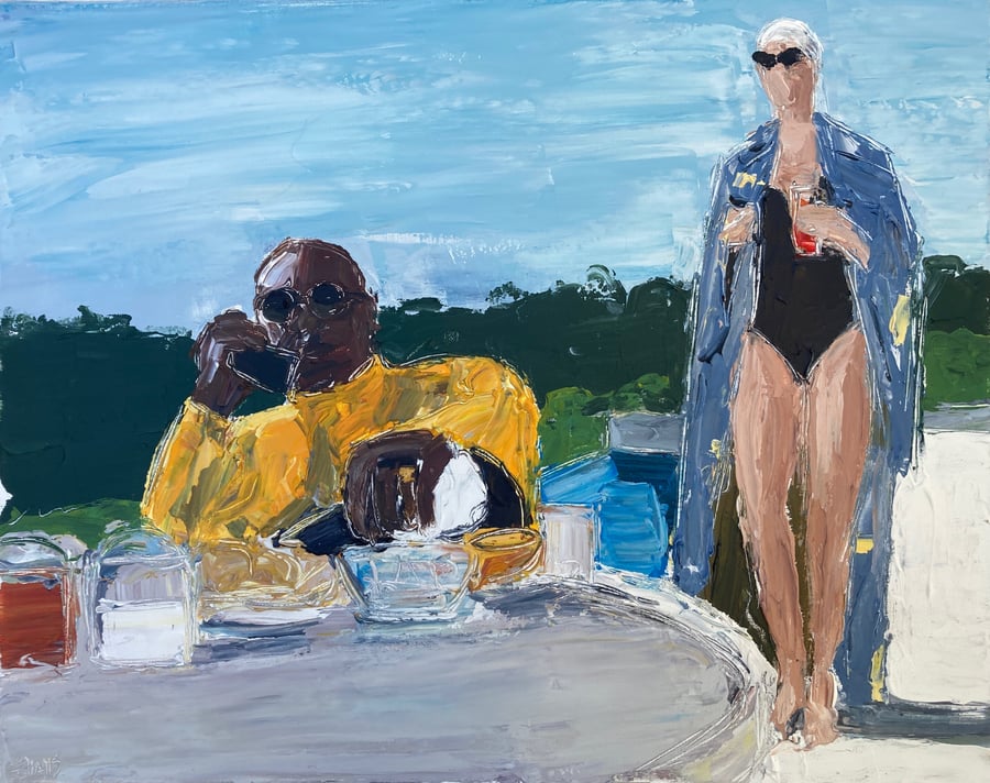 Image of  Marsellus and Mia (original painting)