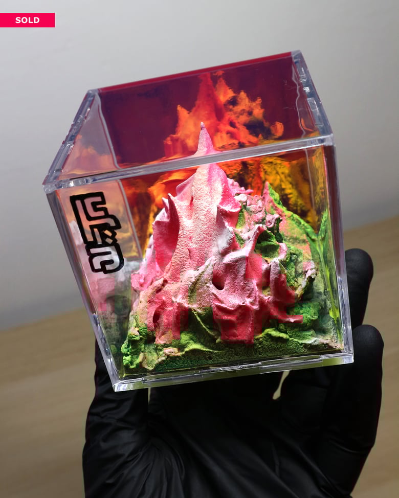 Image of "UNLIMITED" - Original CUBE painting #011