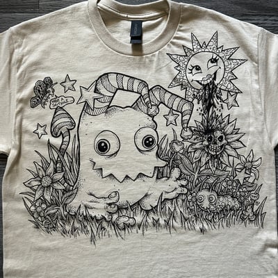 Image of "Charlie Chomps" - MEDIUM Hand-Drawn T-Shirt w/ Label