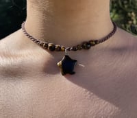 Image 1 of Tigers eye crystal star necklace 