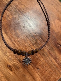 Image 2 of Sun brown beaded choker