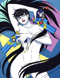 Bayonetta - Nagel style print