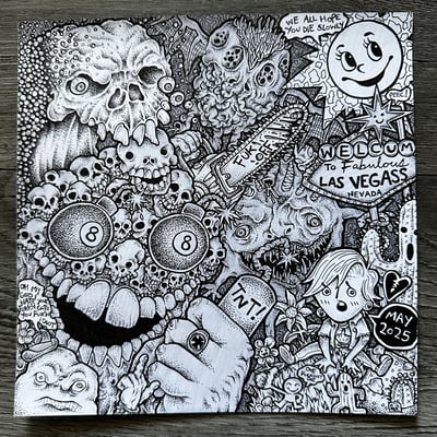 Image of "Jimmy's May 2025 Mix" - 8.5x8.5" Drawing, Ink & Marker