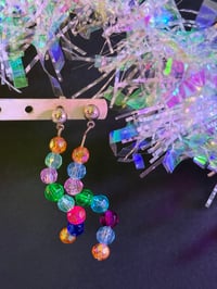 🌈 Rainbow Swirl Dangle Earrings 🌈