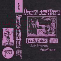 Human Adult Band 'Trash Pickin' & Stained Pocket Tee' Cassette Tape