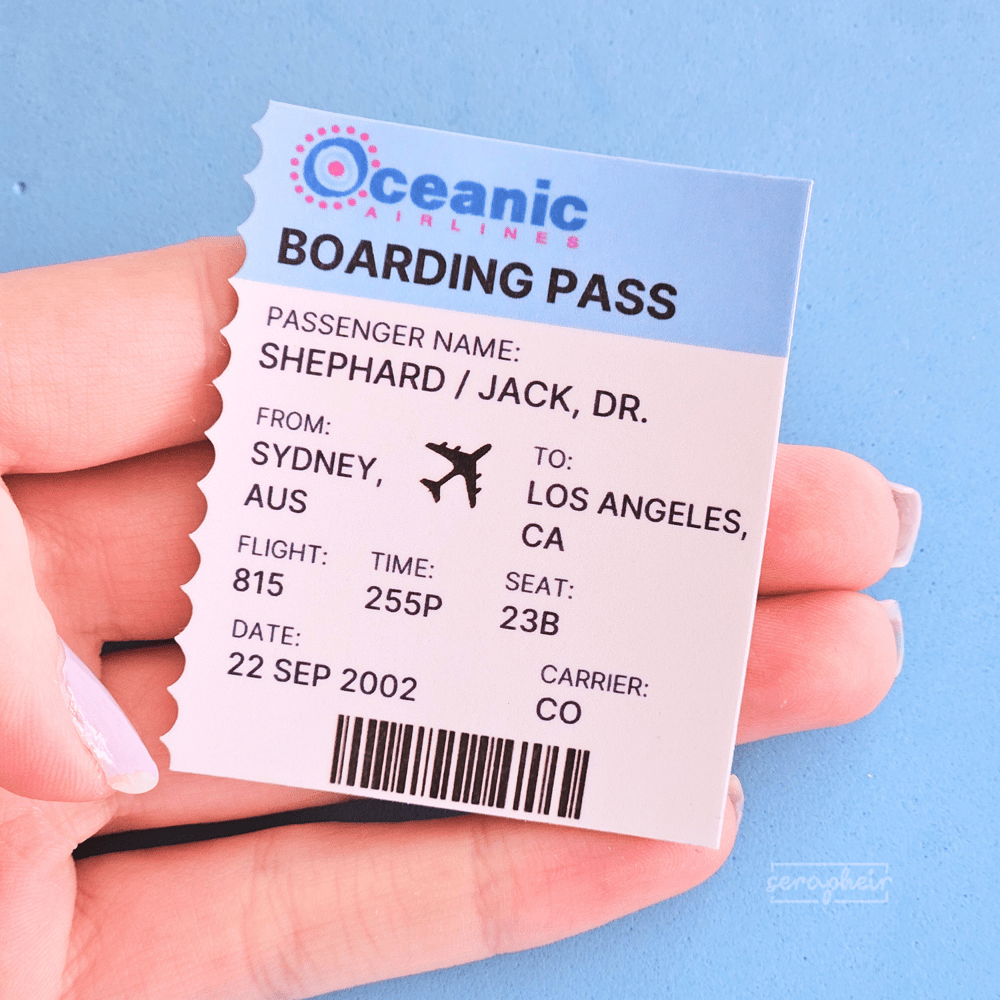 Image of LOST Boarding Pass Sticker