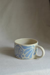 Image 1 of "Beach, My Muse" Shortie Mug 1 in Blueberry Milk