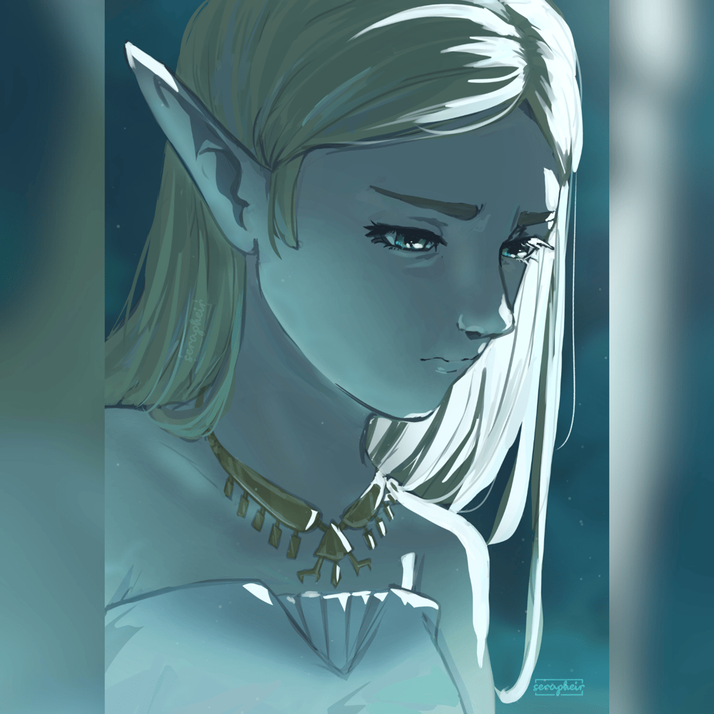 Image of Zelda's Prayer - BOTW - Print