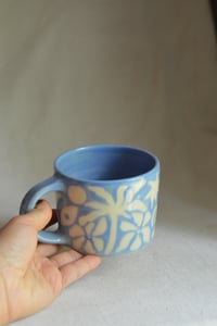 Image 1 of "Beach, My Muse" Shortie Mug 2 in Blueberry Milk