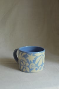 Image 4 of "Beach, My Muse" Shortie Mug 2 in Blueberry Milk