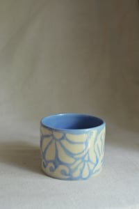 Image 6 of "Beach, My Muse" Shortie Mug 2 in Blueberry Milk