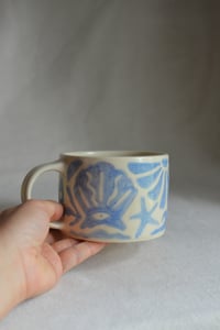 Image 5 of "Beach, My Muse" Shortie Mug 3 in Blueberry Milk